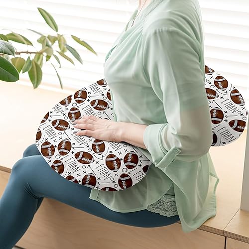 Miniatura 3 de Funda de almohada de lactancia para bebé, funda de almohada personalizada para biberón, regalo personalizado para niños y niñas, patrón de fútbol,