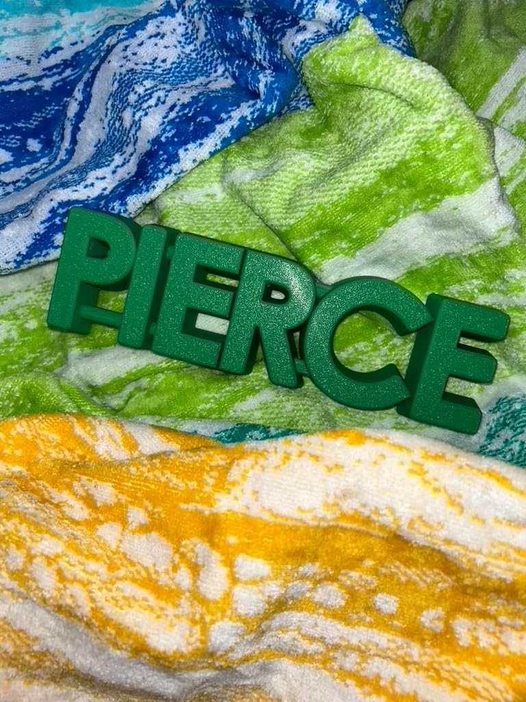 The Original Personalized Sand Mold - Custom Name in Any Color - Uniquely Designed and 3D Printed (Green)