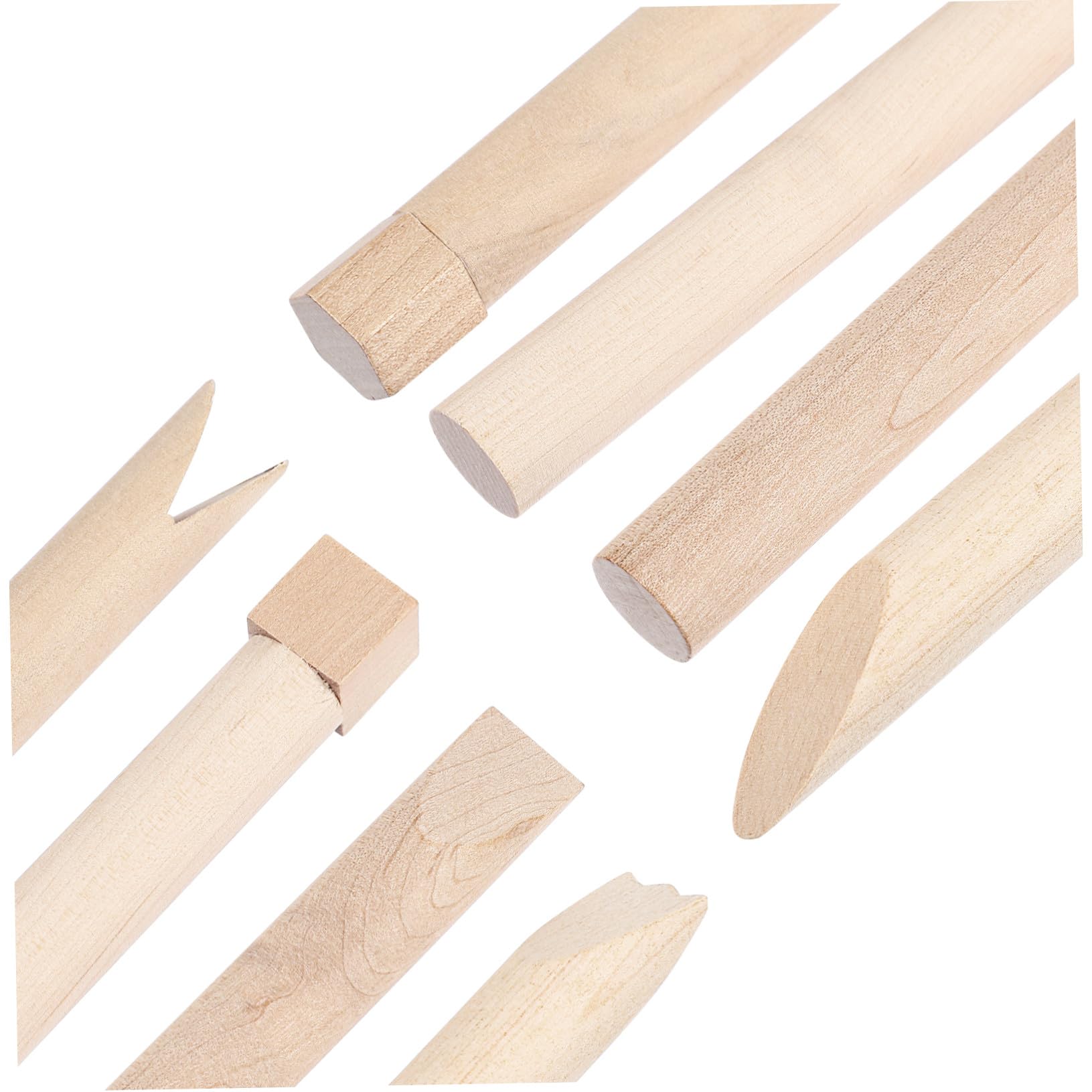 Outil en Bois pour Modelage Garçon et Filles 1 Set , Lot de 12 de Pièces