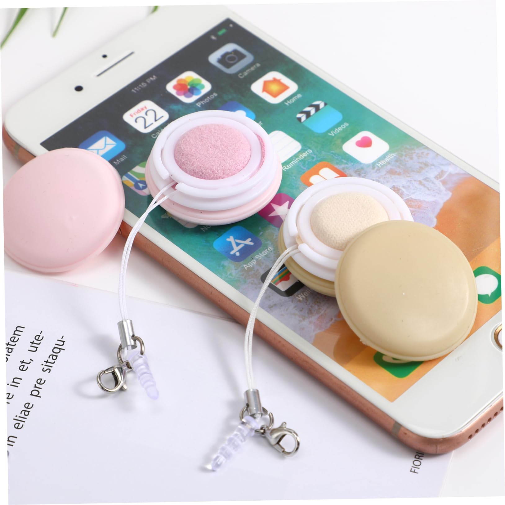 COLLBATH 4 Set Di Salviette Per Lenti Schermi Di Telefoni Cellulari Occhiali Panno Per La Pulizia Gancio Portatile 6 Pezzi * 4 Casuali