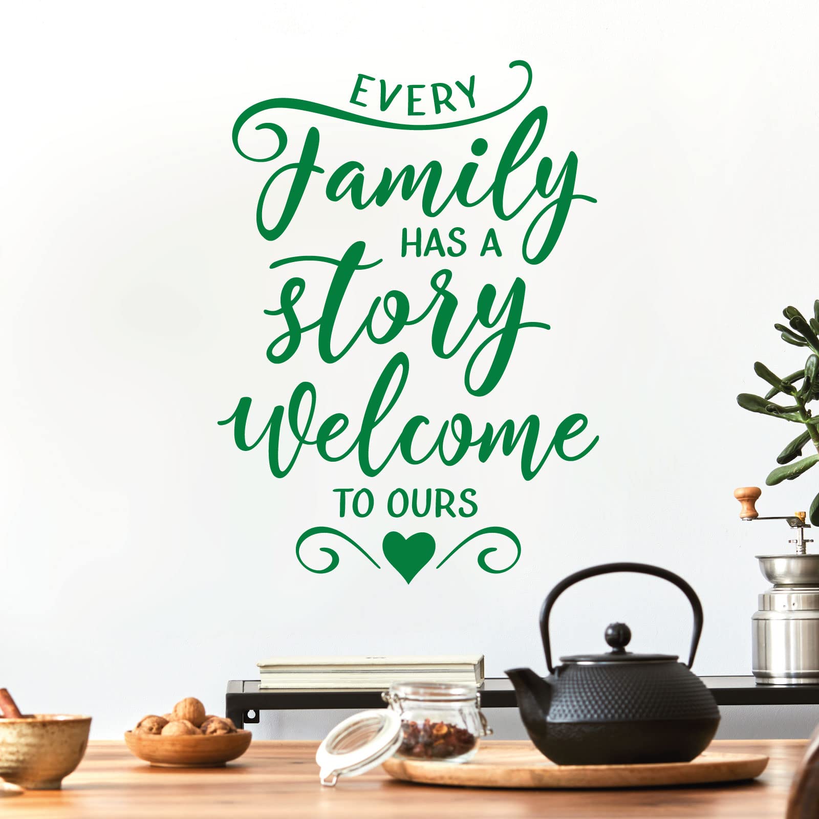 Every Family has a Story, Welcome to Ours - Family Decal Wall Sticker [Medium] [Meadow]