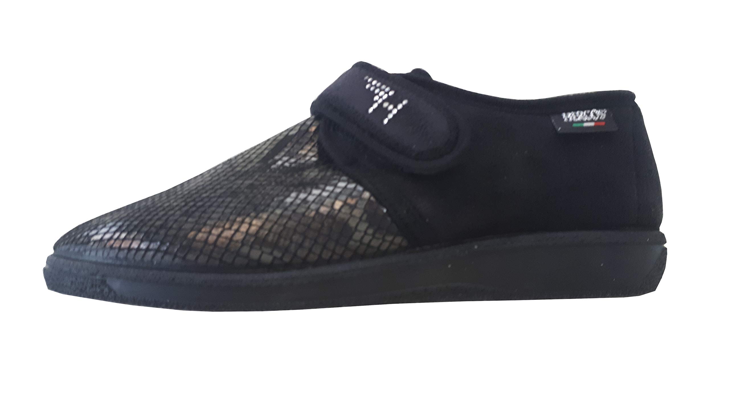 Hergos Scarpe H060, pantofole calde, pantofole riabilitazione, scarpe elasticizzate, scarpe riabilitazione