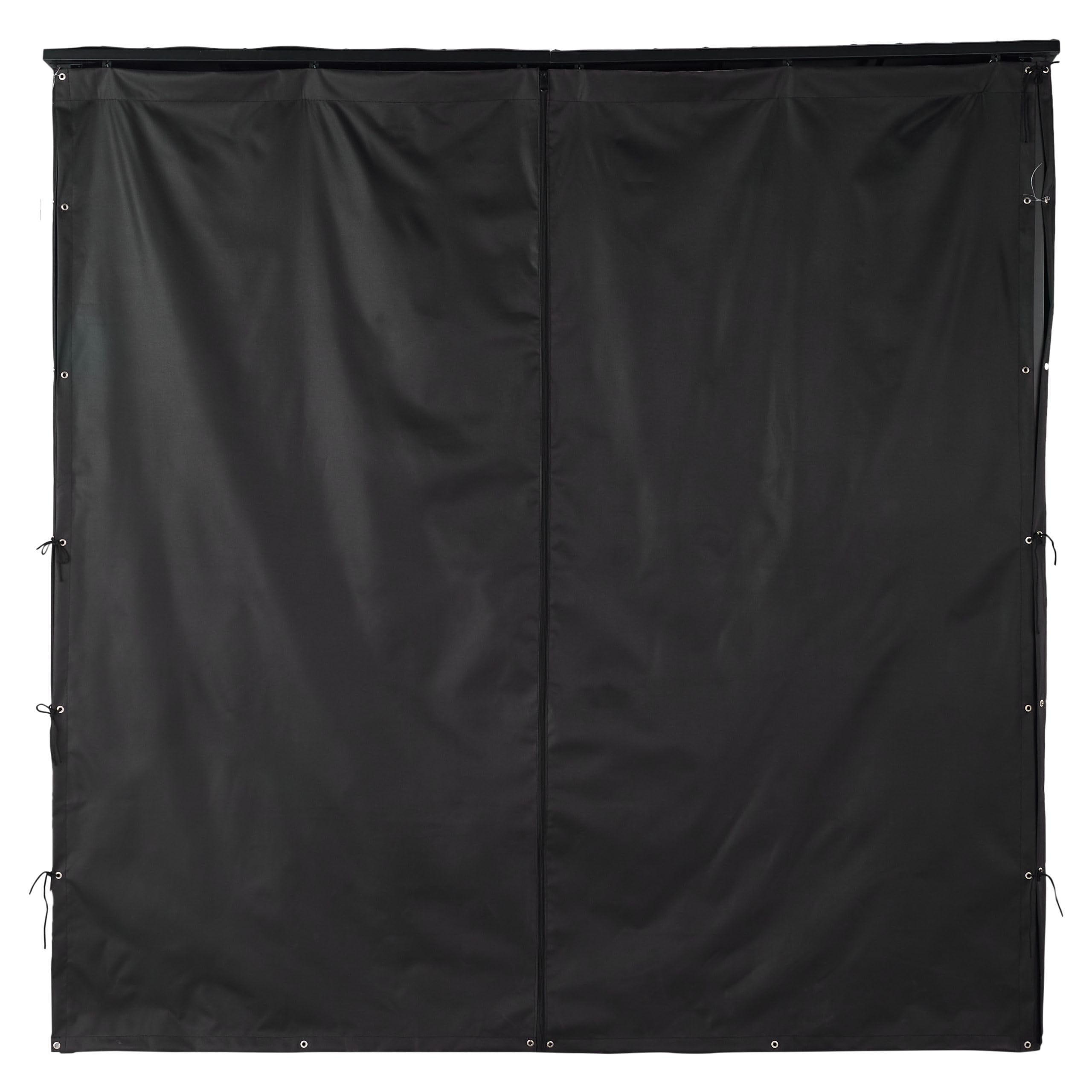 Kaminholzregal mit Dach + Schutzhülle + Tragetasche - Brennholzschuppen - Holzaufbewahrung wasserdicht - Brennholzregal - Holzregal - Kaminholzunterstand- Schwarz - Metall (180x60x180cm)