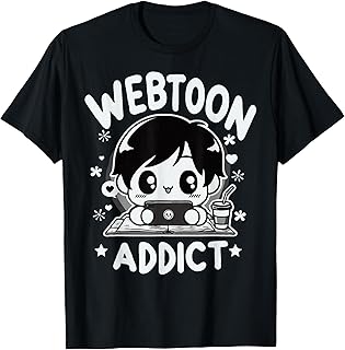 Webtoon Addict Funny Anime Fan Gift T-Shirt