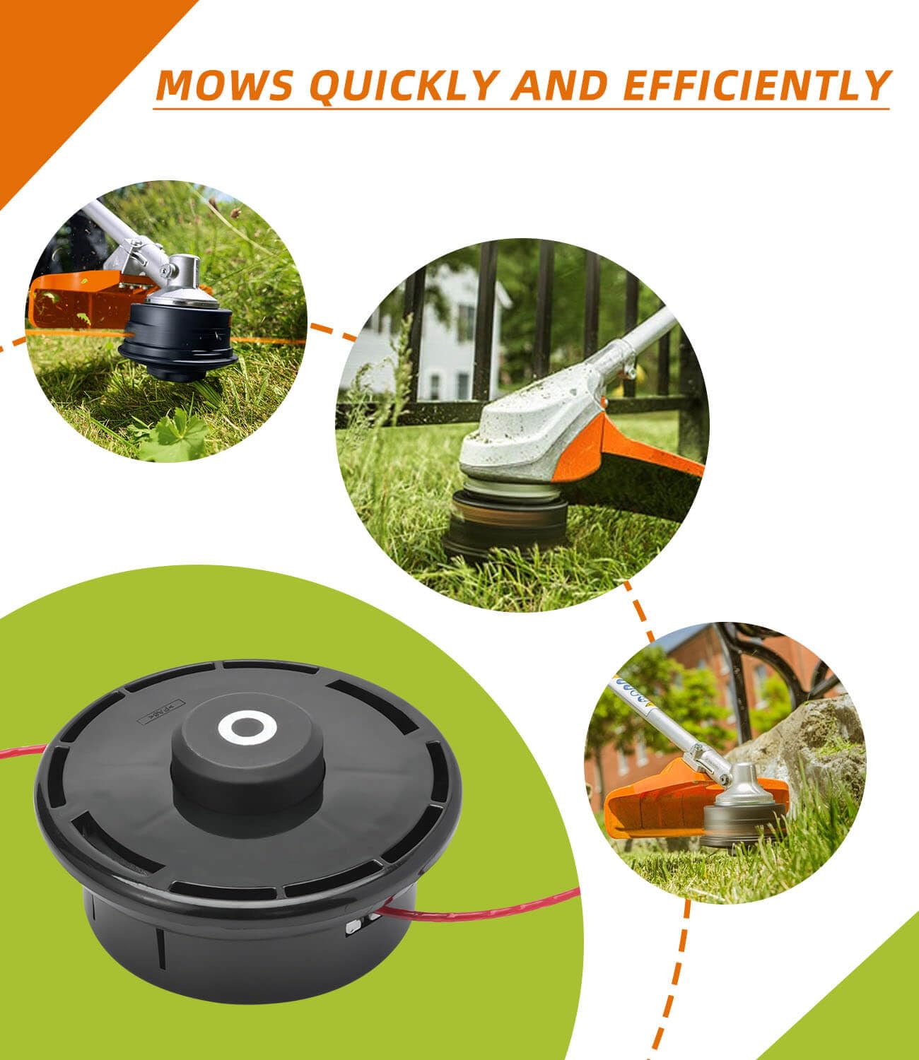 Amazon.com: ERGIT Bump Feed Trimmer Head for Red Max