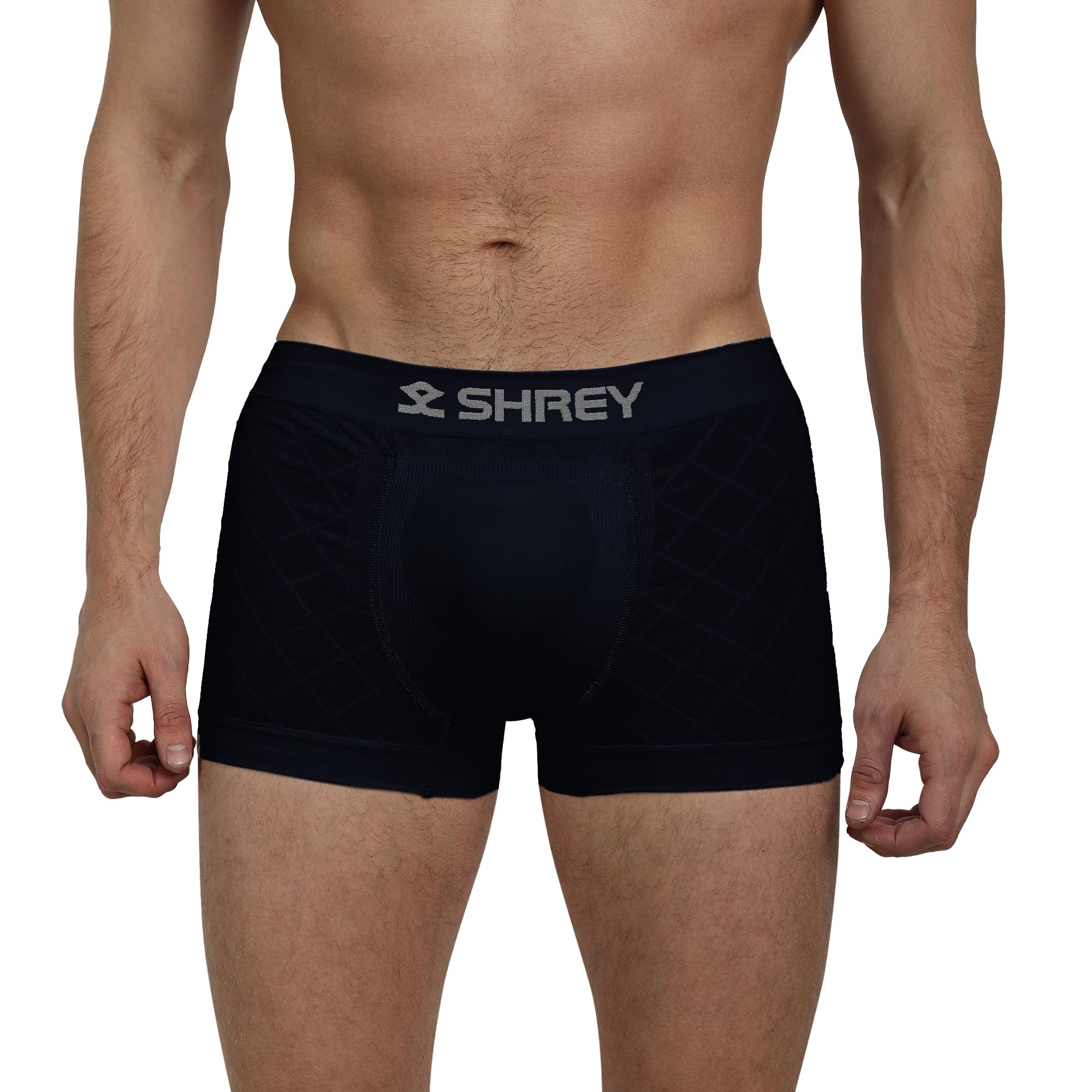 SHREY Athletic Supporter Trunk for Men's Navy Blue