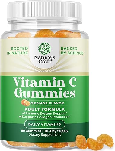 Gomitas masticables de vitamina C para adultos – Gomitas de apoyo inmunológico halal de vitamina C – ácido ascórbico natural gomita refuerzo