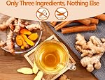 Prime 120 Turcuma, gingembre, sachets de thé à la cannelle, 100% Pure & Pas d ' additifs & Sans caféine.