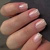 48 PCS Milky White Press on Nails Short Square Nails Acrylic,KXAMELEI Fake Nails Short Coffin Stick on Nails for Women Feature Gel Finish,Short False Nails Press on,Natural Petite Glue on Nails for DIY Manicure