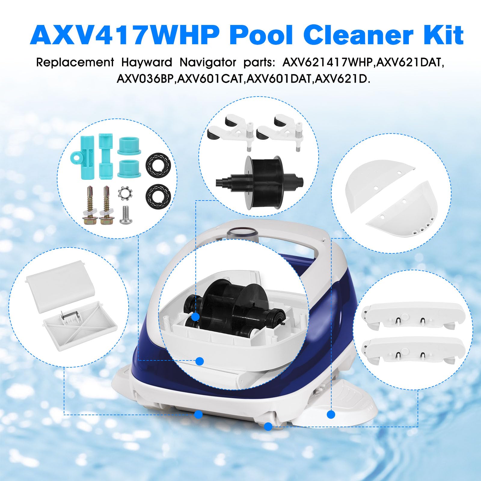 Hayward Schwimmer-Ersatz-Kit Für Pool VAC Ultra – Originalteil Für Automatische Poolreiniger