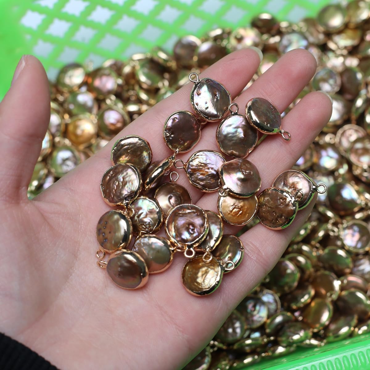 QSLLER 7pcs Natural Pearl Pendants Irregular Multiple Shapes Cultured Freshwater Baroque Pearl Charms for Jewelry Making Gift - Image 4