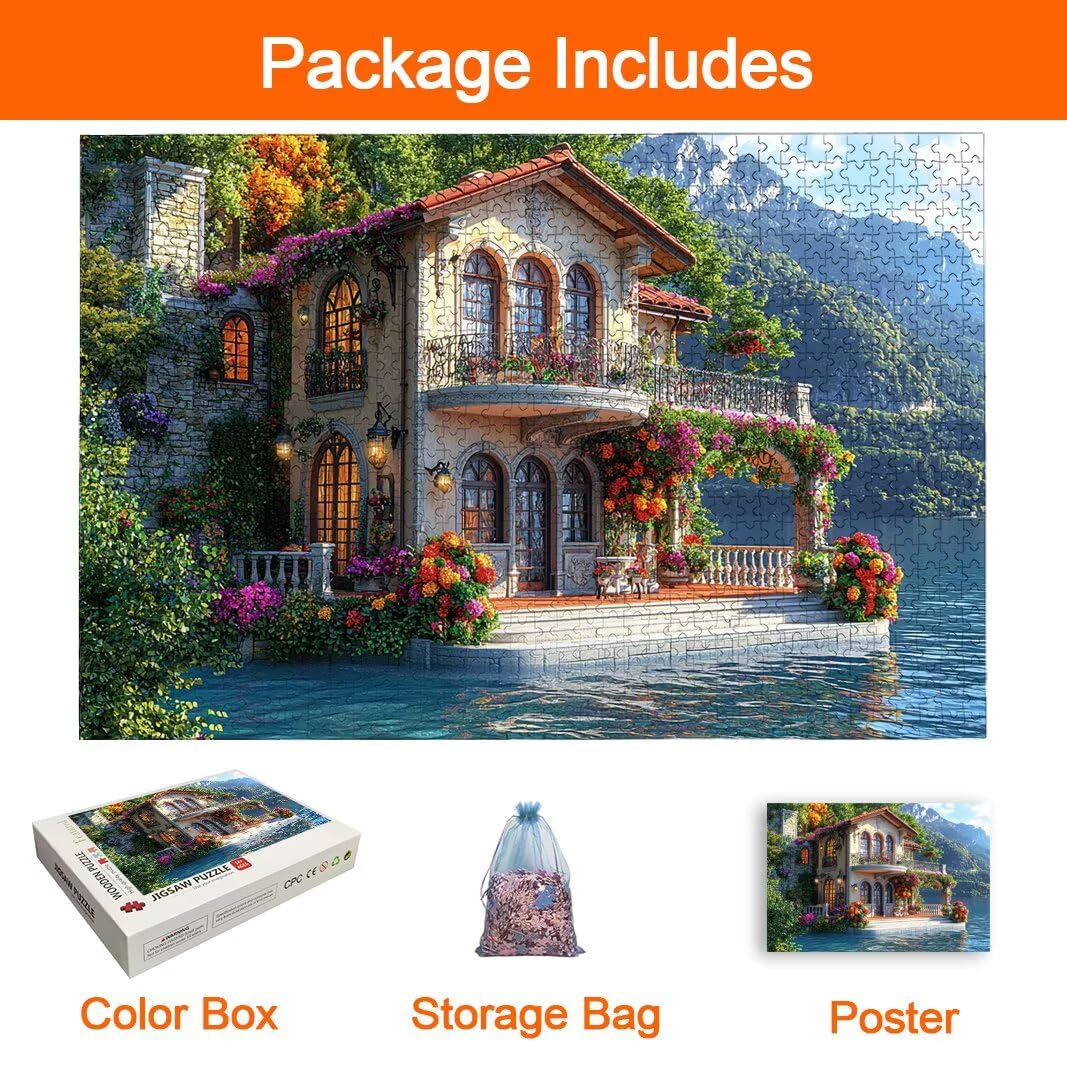 Puzzle Casa, Puzzle 2000 Pezzi Adulti per Decor, Regalo Donna/Uomo -8722