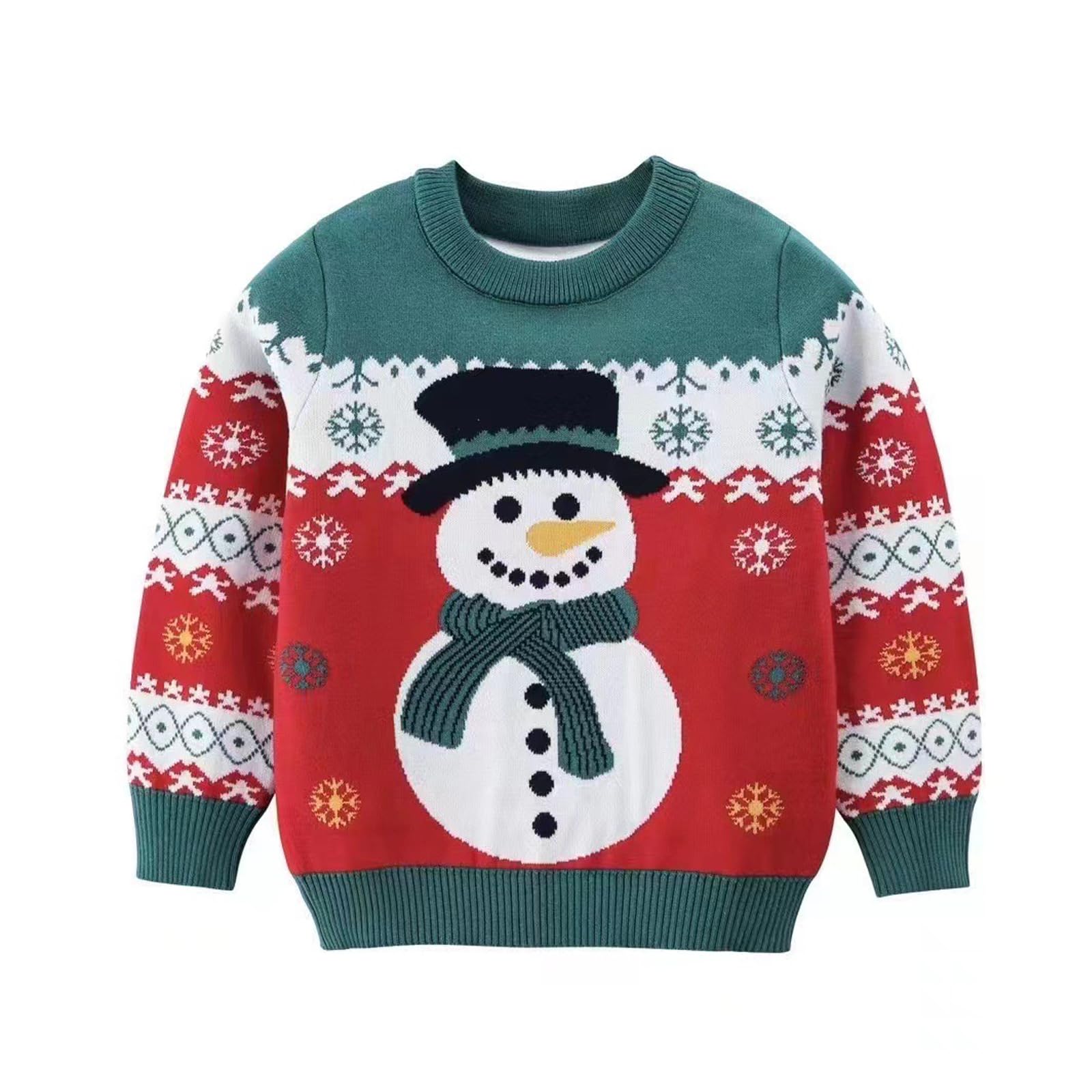 Ugly Christmas Sweater for Girls Funny Xmas Knit Pullover Shirts Kids Child Holiday Jumper Tops Outfit 2-14 Years