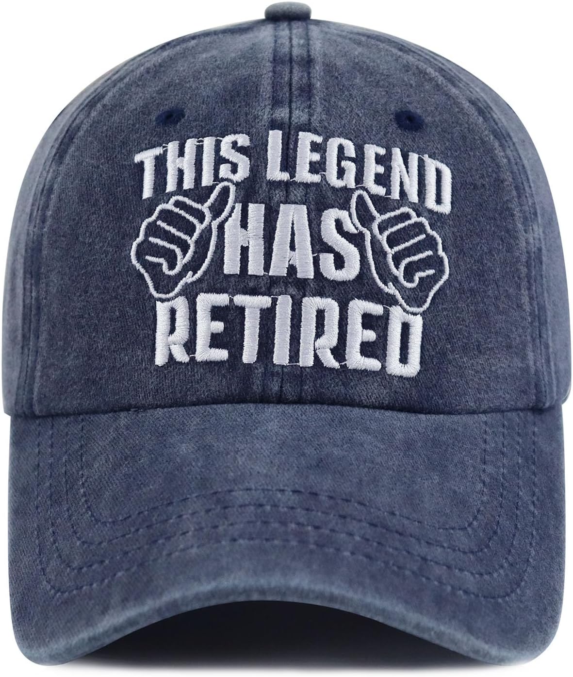 Xpayzere This Legend Has Retired Baseball Cap for Men Women Retirees, Funny Adjustable Washed Cotton Embroidered Hat