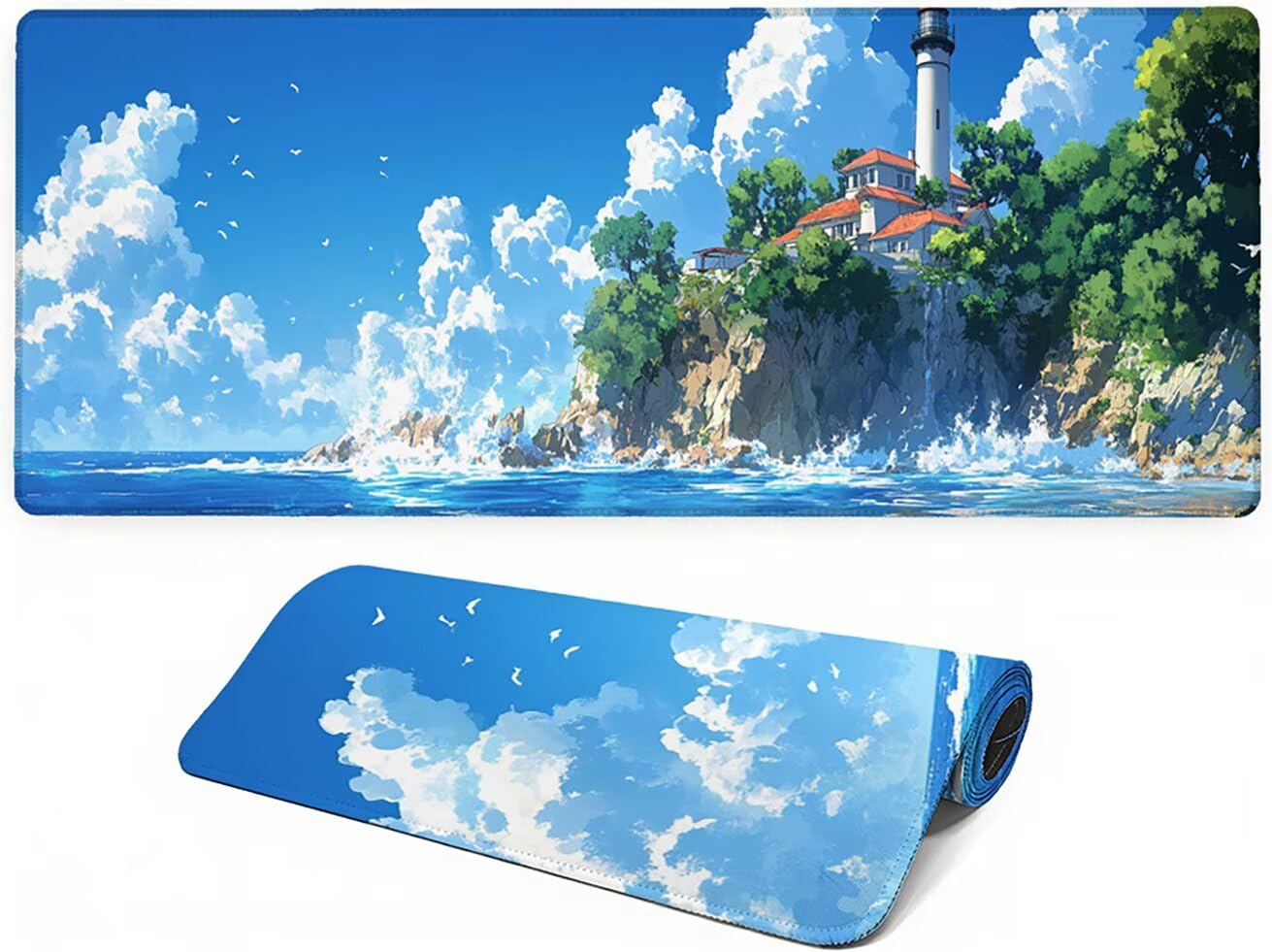 Genérico Lpfieonn Océano Gaming Alfombrilla Ratón 160x80cm PF-2401