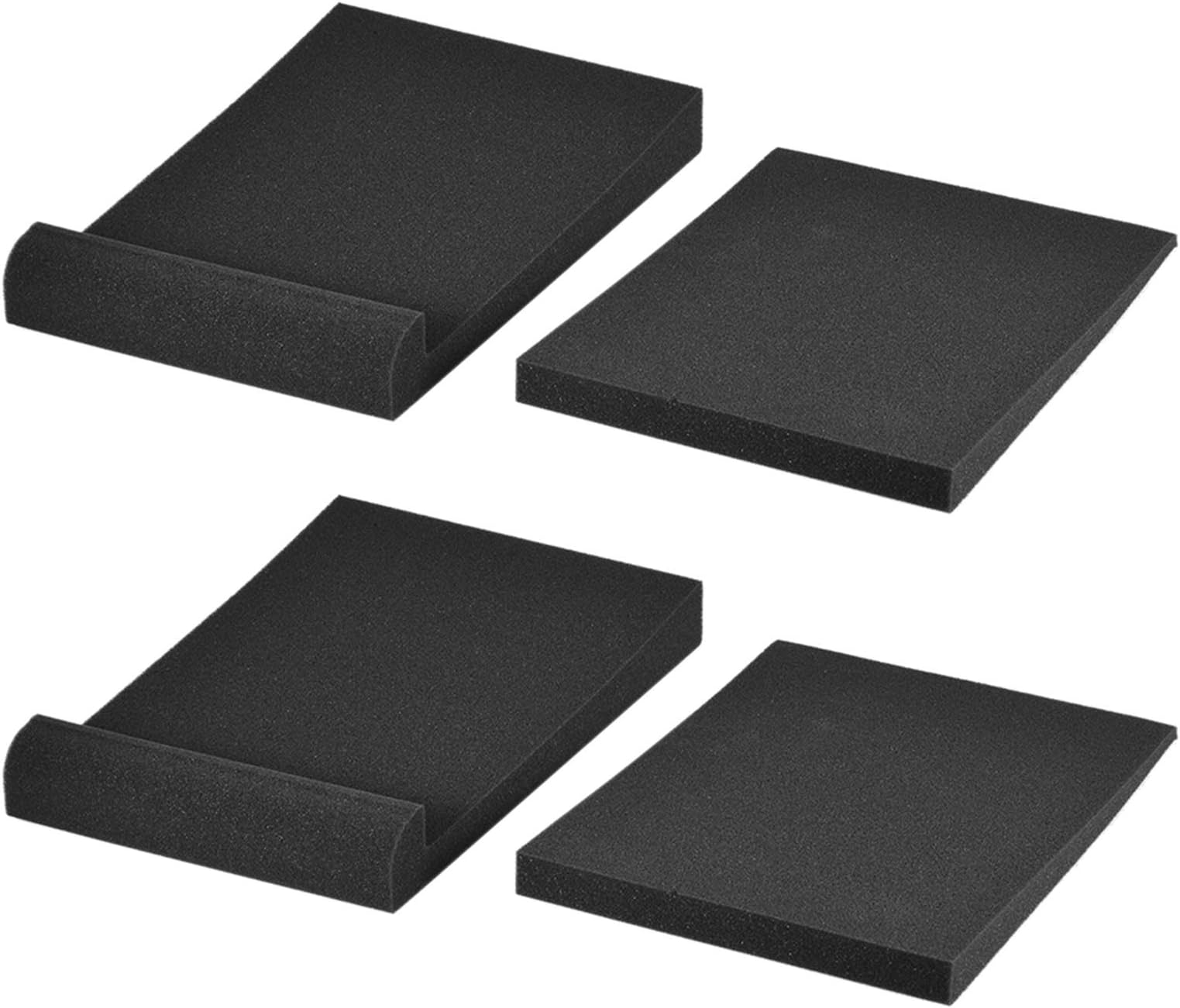Btuty 2 Pack Isolation Acoustic Foam Pads for Studio Monitor Speaker Max. 9.6'' * 7.7'' Usable Area