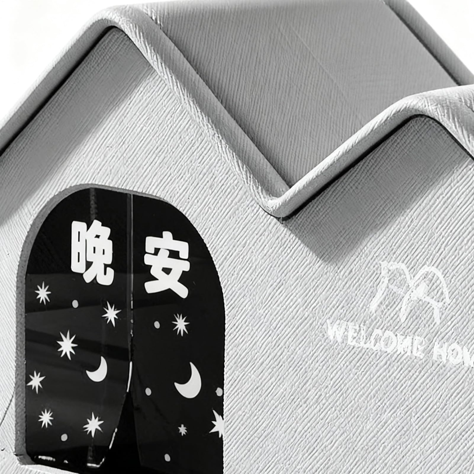 Casa para gatos de exterior impermeable, cueva para gatos plegable y cerrada | Cama cálida de exterior para cachorros, para propietarios de gatos, padres de animales, amantes de los animales, de patio