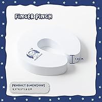 Vista 3 de Protector de pellizco para dedos, evitará que la puerta se cierre para evitar que el dedo del bebé, sea cazado con cerradura y que el niño dormido