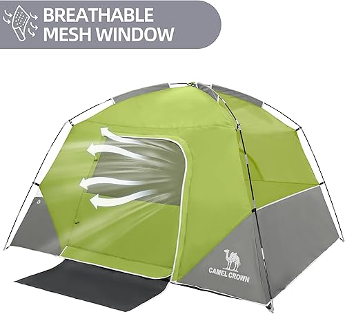 Miniatura 8 de CAMEL CROWN Tiendas de campaña 246 persona impermeable rápida fácil instalación plegable al aire libre mochilero tiendas de campaña familia