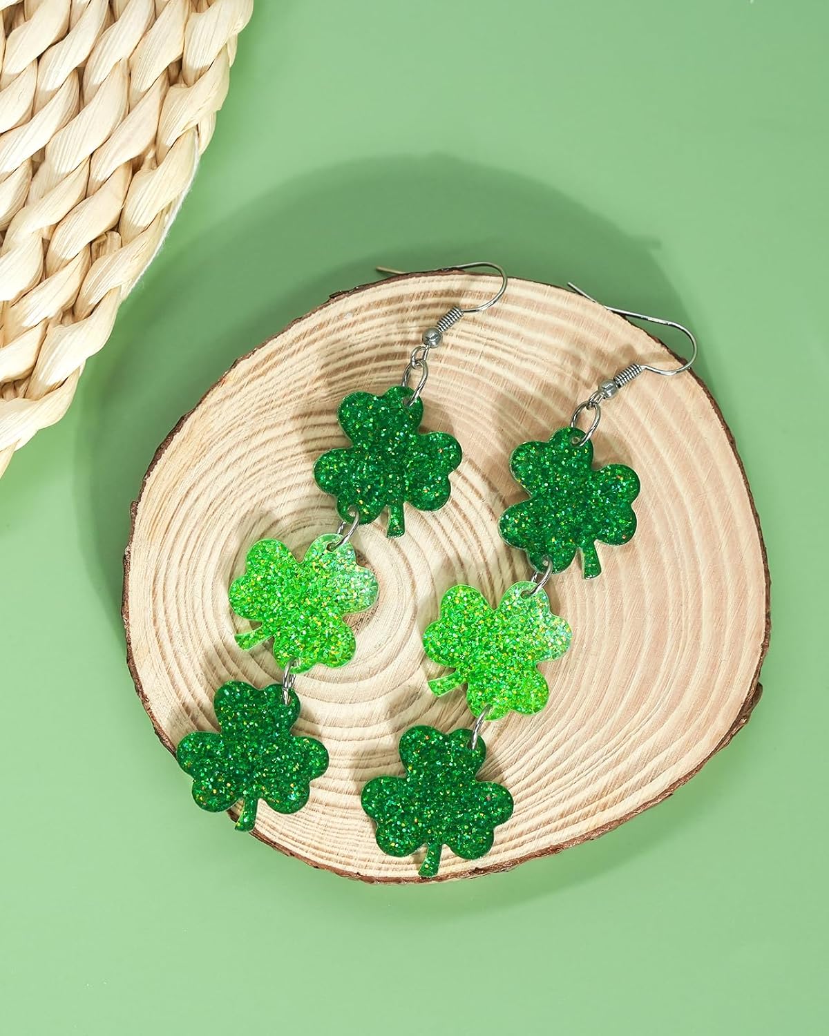 Ronglry Acrylic Heart Earrings Cute Valentines Earrings for Women Double Heart Dangle Earring Valentines Outfits Accessories Gifts Red Earring for Valentine’s day Jewelry Gifts - Image 6