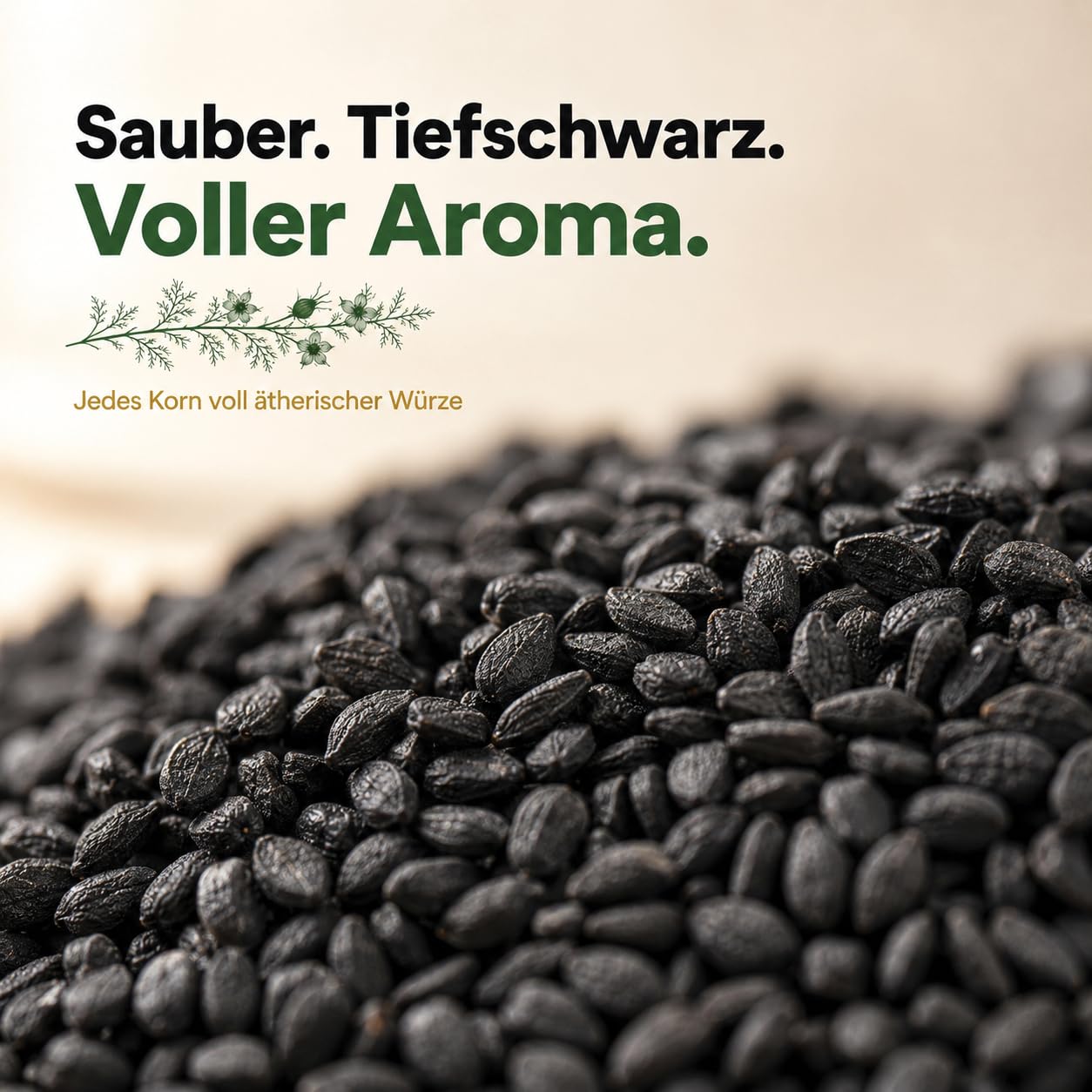 GiDeli Schwarzkümmel Ganz 3x5kg - Echter Nigella Sativa aus Syrien - Tiefes Erdiges Aroma, Schonend Verarbeitet - Frische Ganze Schwarzkümmelsamen Vegan für Brot, Salate, Joghurt & Tee