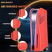 Vista 3 de SIKEMAY Placas de cubierta de consola PS5 para Disc Edition, Playstation 5 Accesorios Cubiertas de placa frontal personalizadas duras a prueba