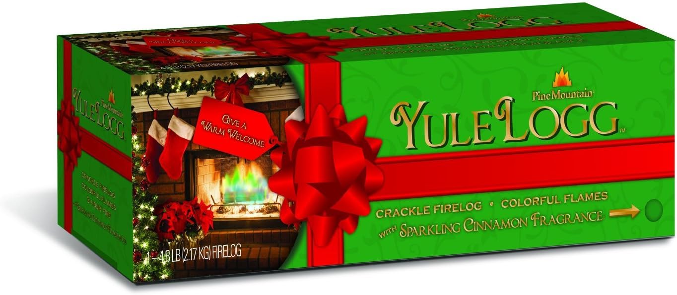 (2 Pack)-Yule Logg with Sparkling Cinnamon Fragrance, 4.8 pounds each