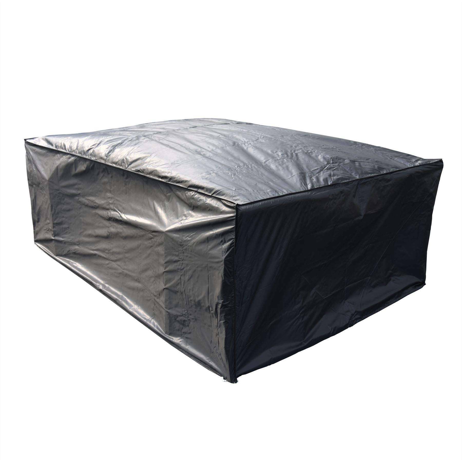 Kct Black Weatherproof Outdoor Rectangle Table Garden Furniture Cover - Medium
