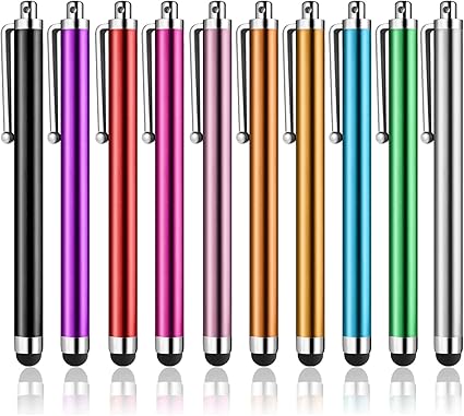Stylus Pens for Touch Screens, AGREJO High Precision Universal Stylus for iPad iPhone Tablets Samsung Galaxy All Capacitive Touch Screens (10-Pack)