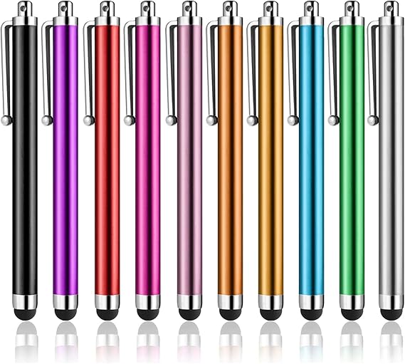 Stylus Pens for Touch Screens, AGREJO High Precision Universal Stylus for iPad iPhone Tablets Samsung Galaxy All Capacitive Touch Screens (10-Pack)