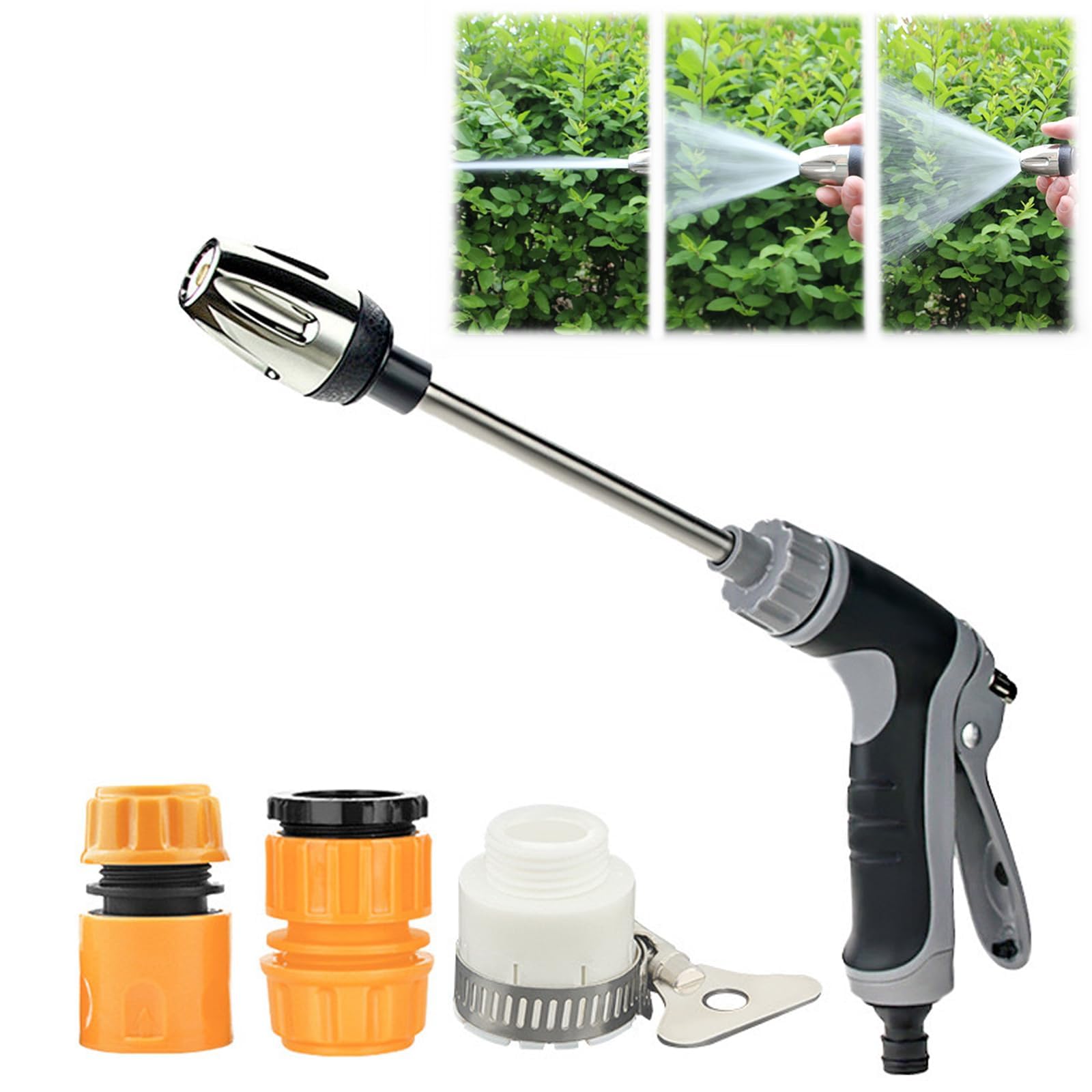 Waterblltz Pressure Washer, 2025 Upgraded Waterblitz Power Washer, High Pressure Hose Attachment, Hose Nozzle Various Spray Effects, Fits Almost Any Garden Hose (Black)