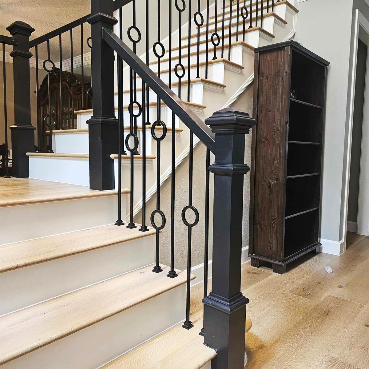 Steel Step Railing Parts Wrought Iron Stair Railing Parts