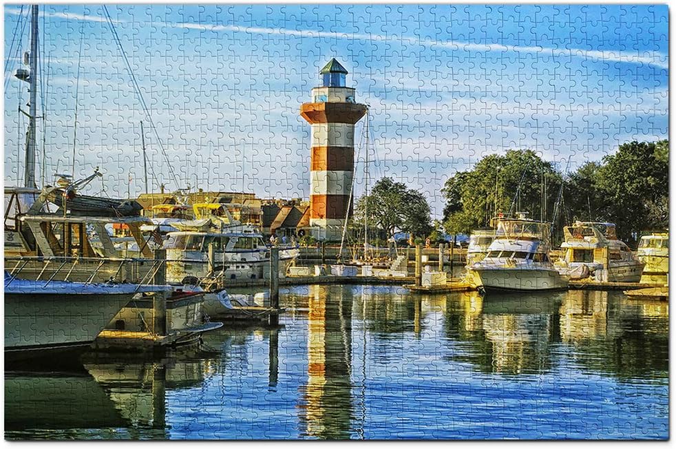 USA America Hilton Head South Carolina Jigsaw Puzzle 1000 Piece Travel Souvenir Wooden