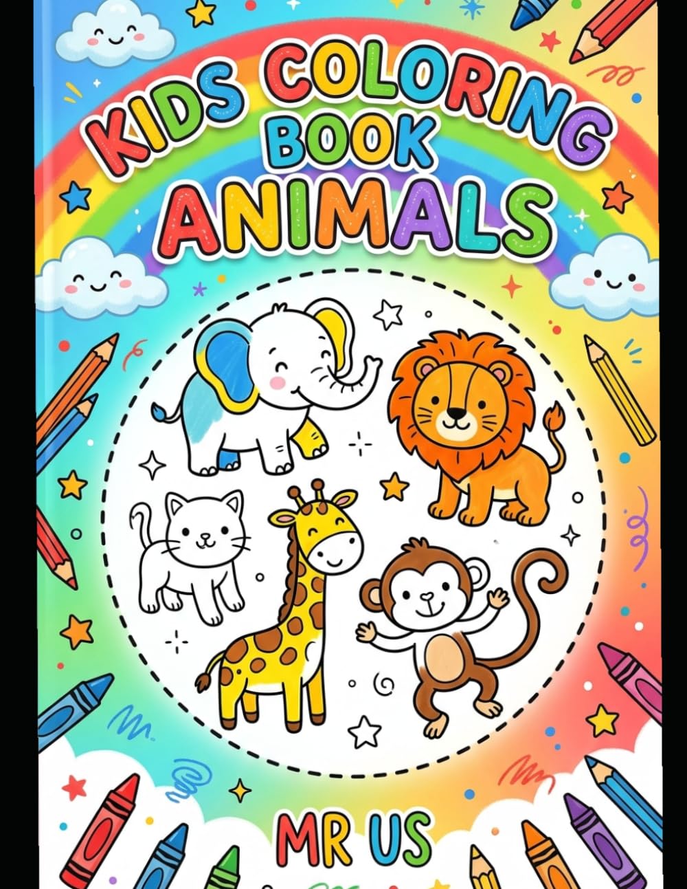 Baby Animals Coloring Book for Kids Ages 3–6 Fun, Simple and Cute Coloring