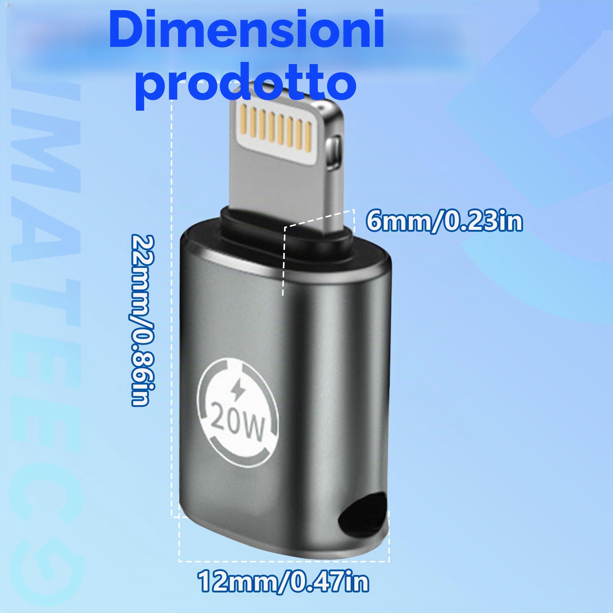 Adattatore da USB C a Lightning, da USB-C femmina a Lightning maschio, supporta la ricarica rapida PD da 20 W, adatto per iPhone 14/13/12/iPad, non adatto per OTG (verde scuro, 2 scatole)