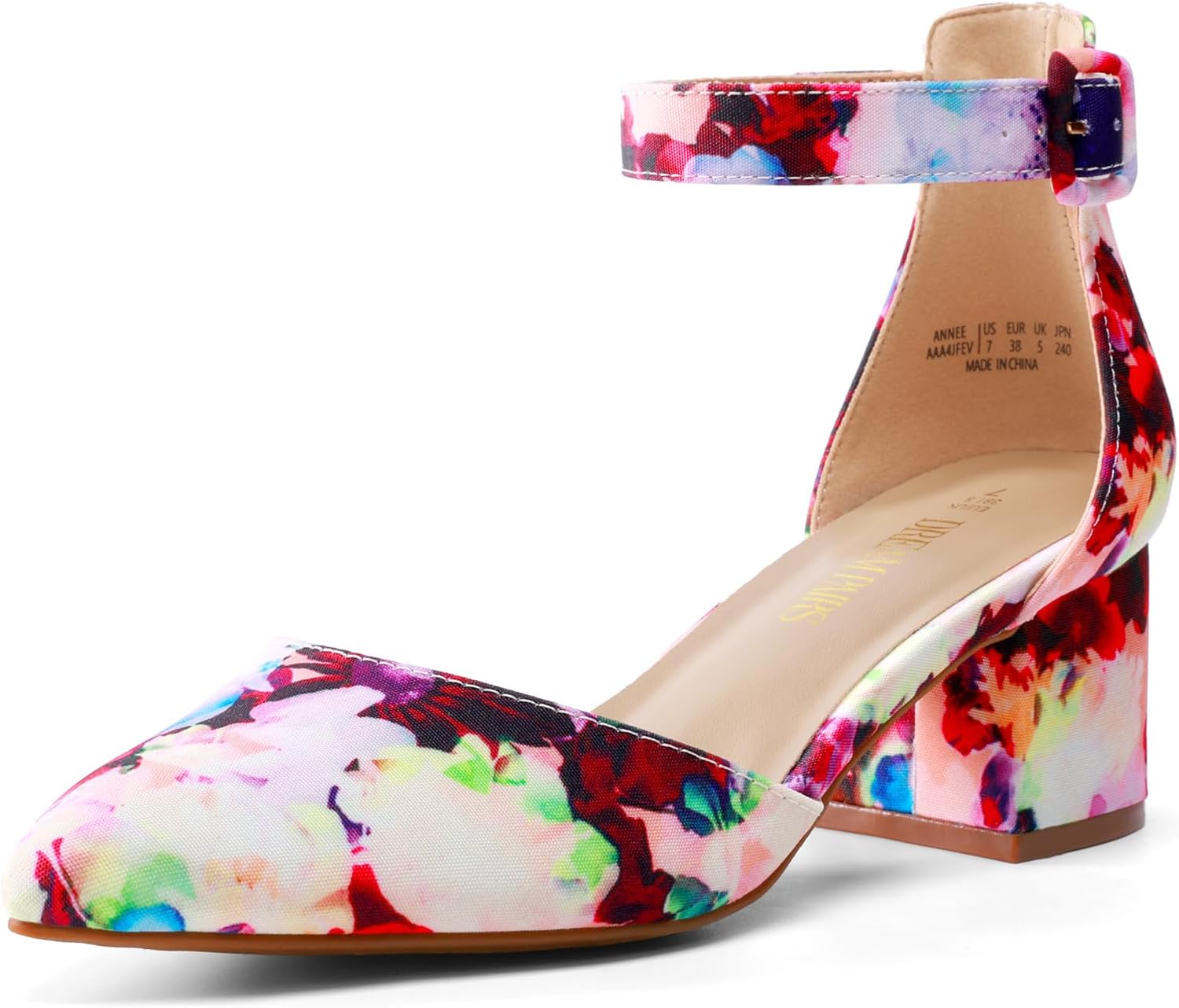 Women's Annee Floral Low Heel Pump Shoes - 5 M US