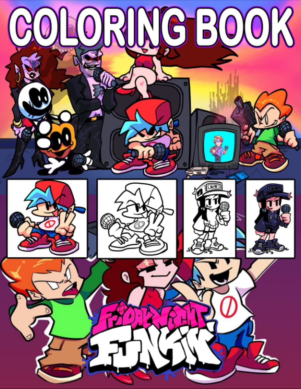 Buy Friday Night Funkin Coloring Book: Over 50 Friday Night Funkin