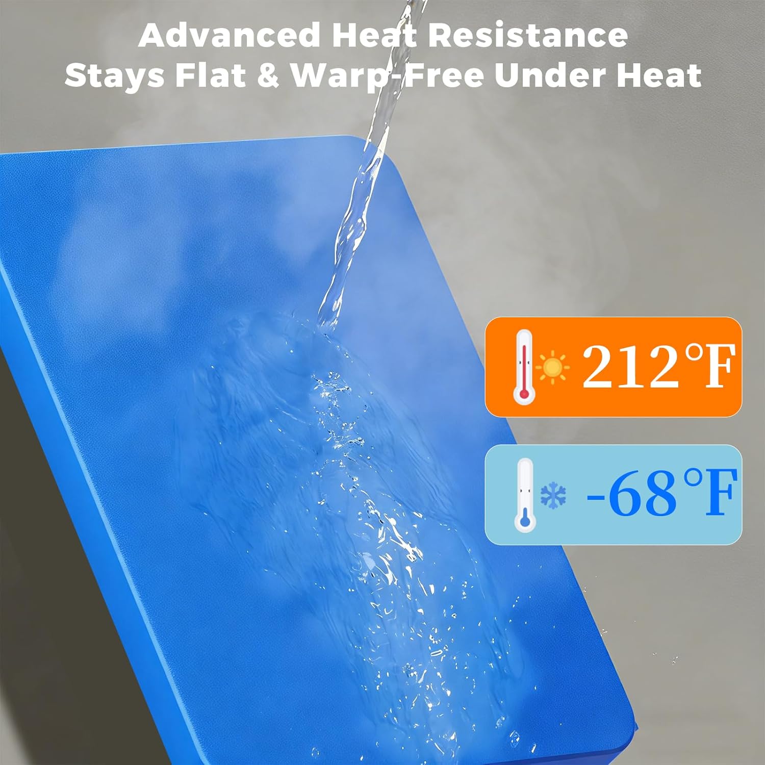 Color Coded Cutting Board Set of 3-18" x 12" x 0.75" Commercial Cutting Boards, 3-Piece (Red, Green, Blue) Plastic Chopping Board for Meat, Vegetables and Seafood