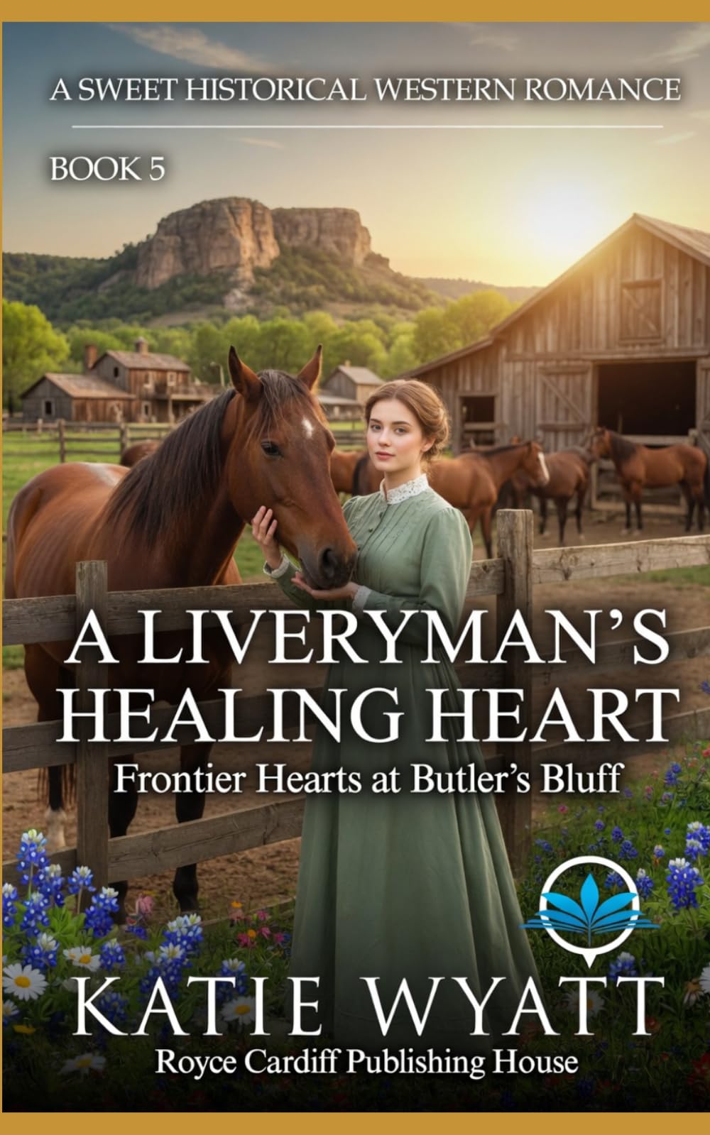 A Liveryman’s Healing Heart: A Clean Christian Historical Western Romance (Frontier Hearts at Butler’s Bluff)
