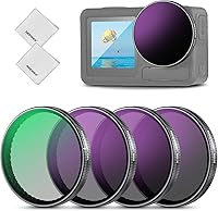 Vista 12 de NEEWER Juego de filtros ND compatible con DJI Osmo Action 3/4/5 Pro, paquete de 6 ND8+ND16+ND32+ND64+ND1000+CPL Accesorios de cámara de acción