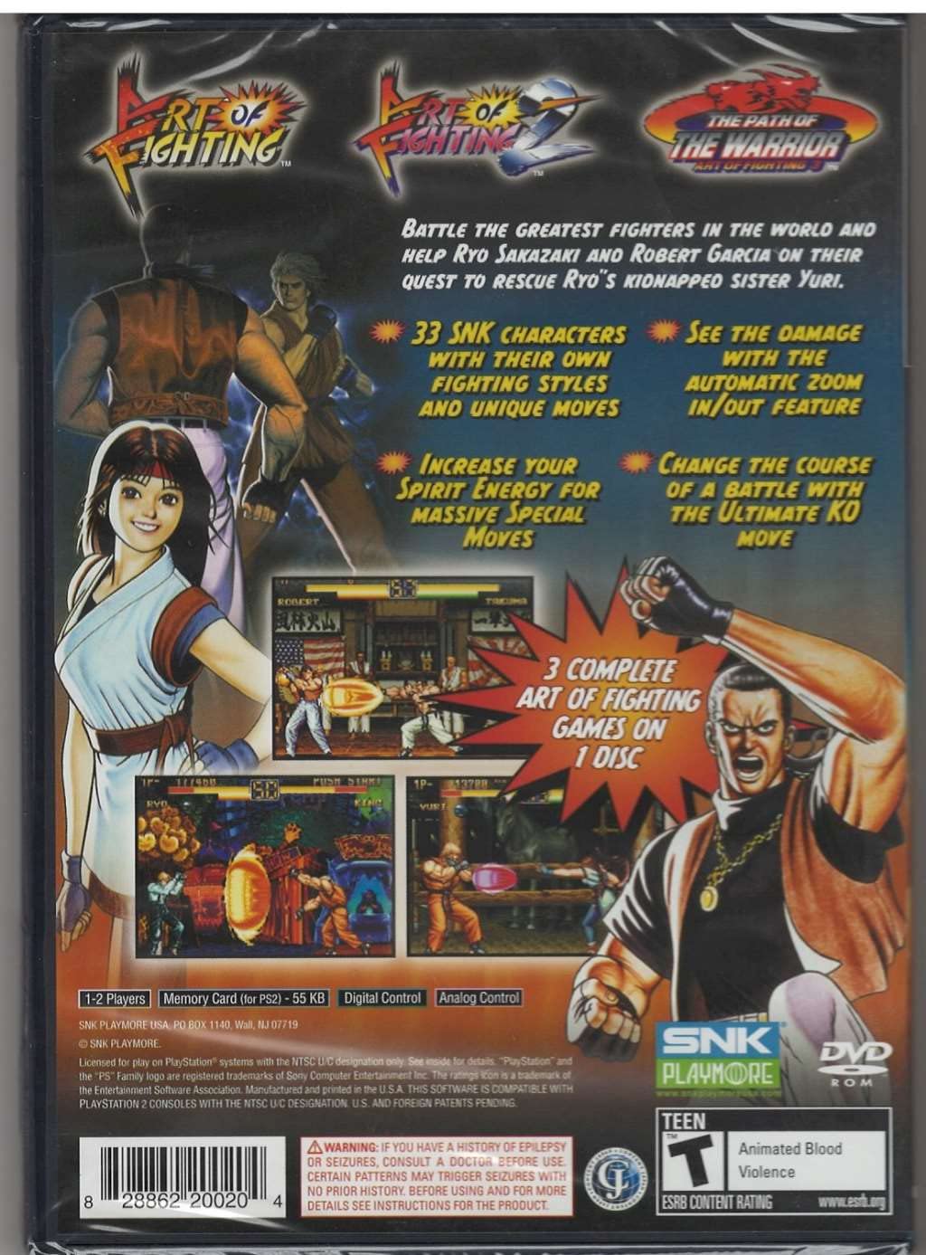Art of Fighting Anthology - PlayStation 2 image 2