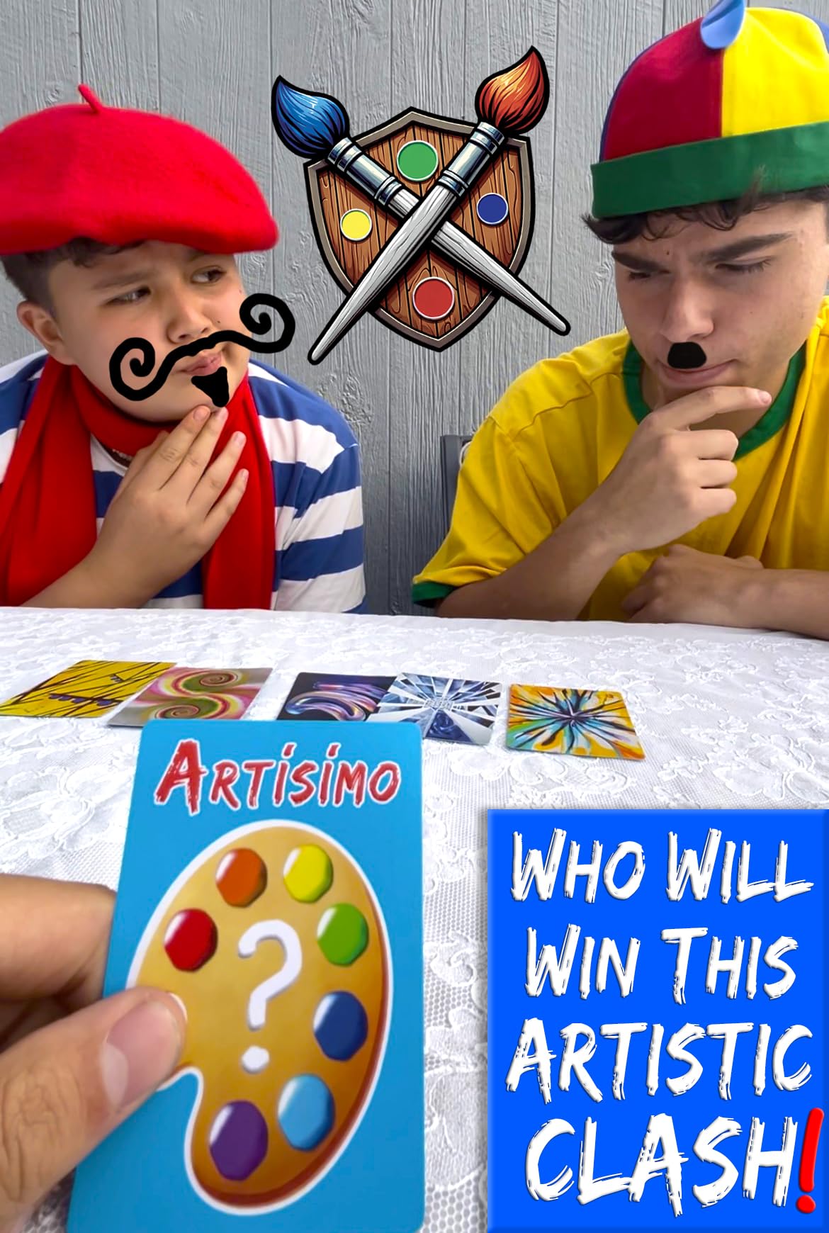 Artisimo - Das absurde Kunsturteils-Partyspiel - Ein lebendiger, urkomischer Kunstkuratierungswettbewerb - Tolles Kartenspiel für Spieleabend und Familien - 30 Minuten, Alter 10+, 2-6