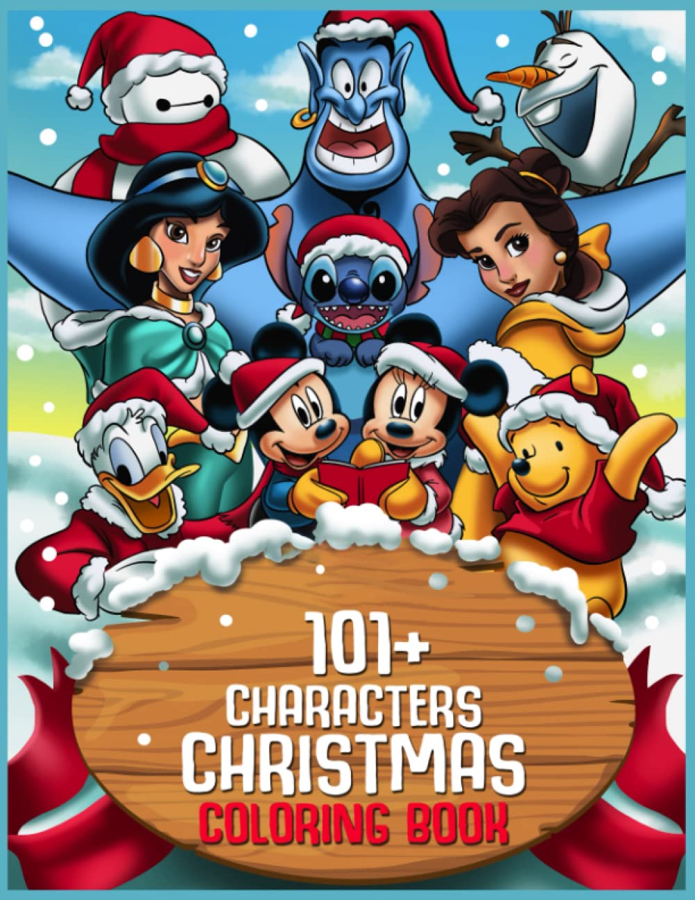101+ characters christmas Coloring Book: Christmas Coloring Book With Many Adorable Character For Kids And Adults Color And Relax In Christmas