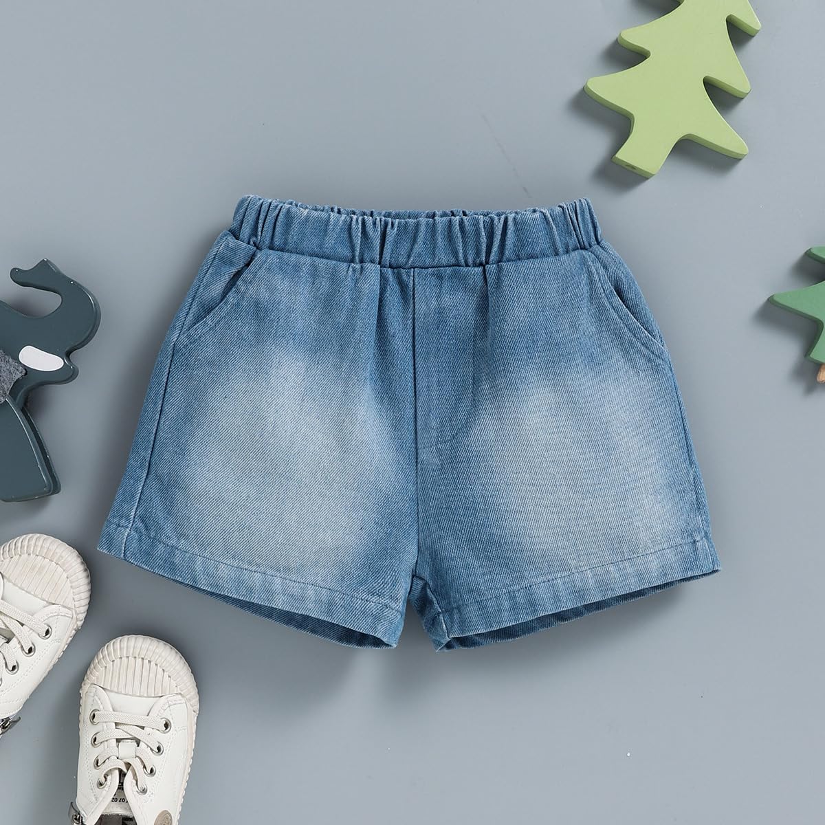 Little Baby Boy Clothes Short Sleeve Printed Cute Top+ Shorts Ripped Jeans 2Pcs Spring Summer Casual Set — view 6