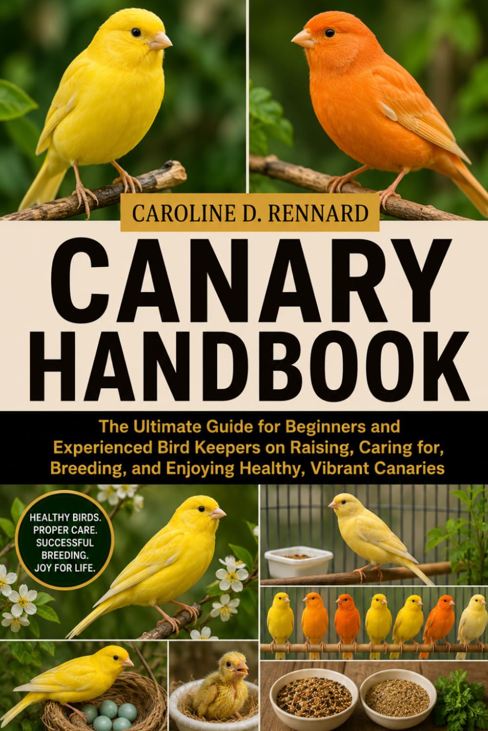 CANARY HANDBOOK: The Ultimate Guide for Beginners and Experienced Bird Keepers on Raising, Caring for, Breeding, and Enjoying Healthy, Vibrant Canaries