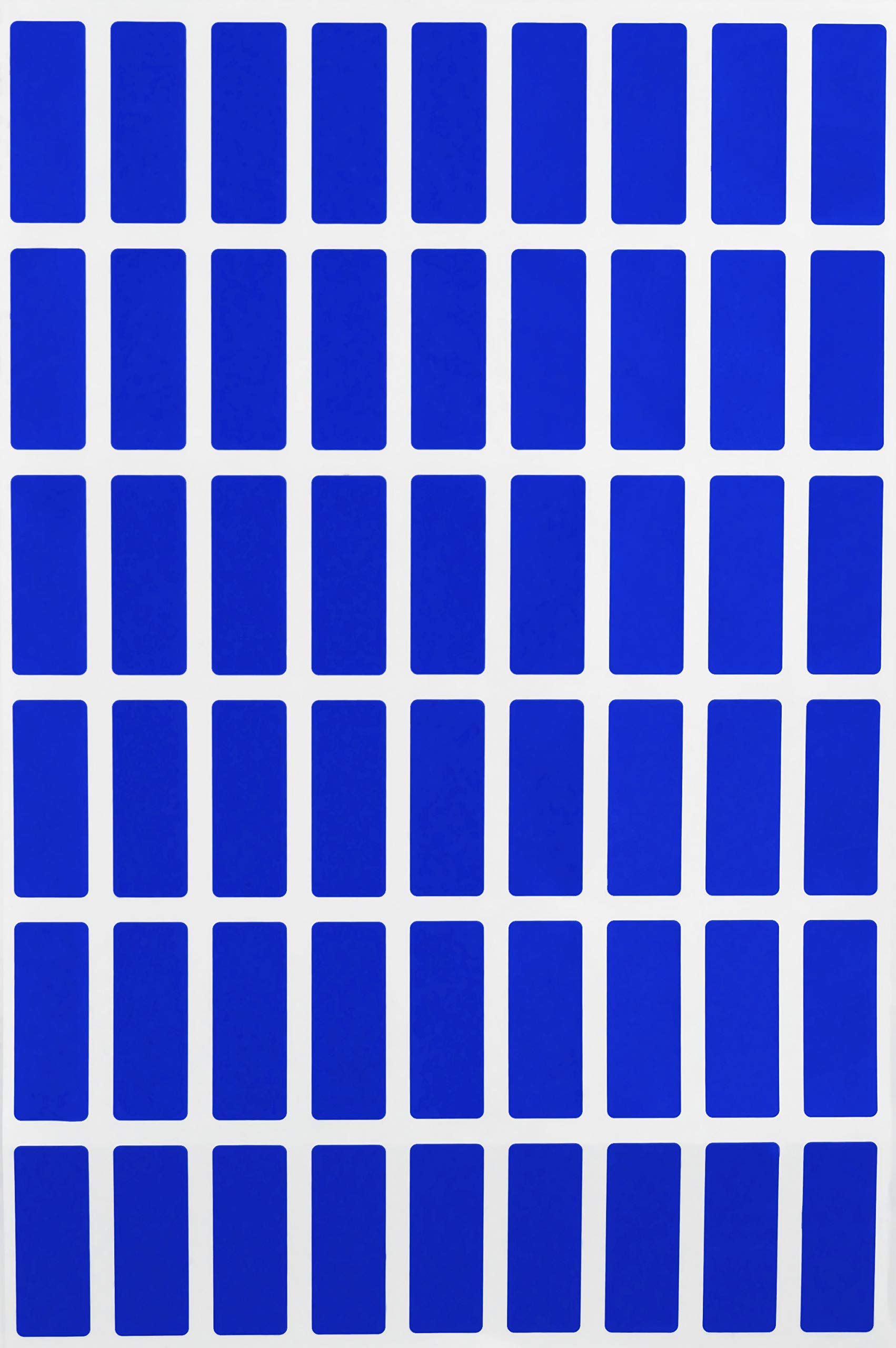 Blue Moving Labels 25mmx10mm - Blank Sticker Labels 2.5 cm x 1 cm - 810 Pack by Royal Green