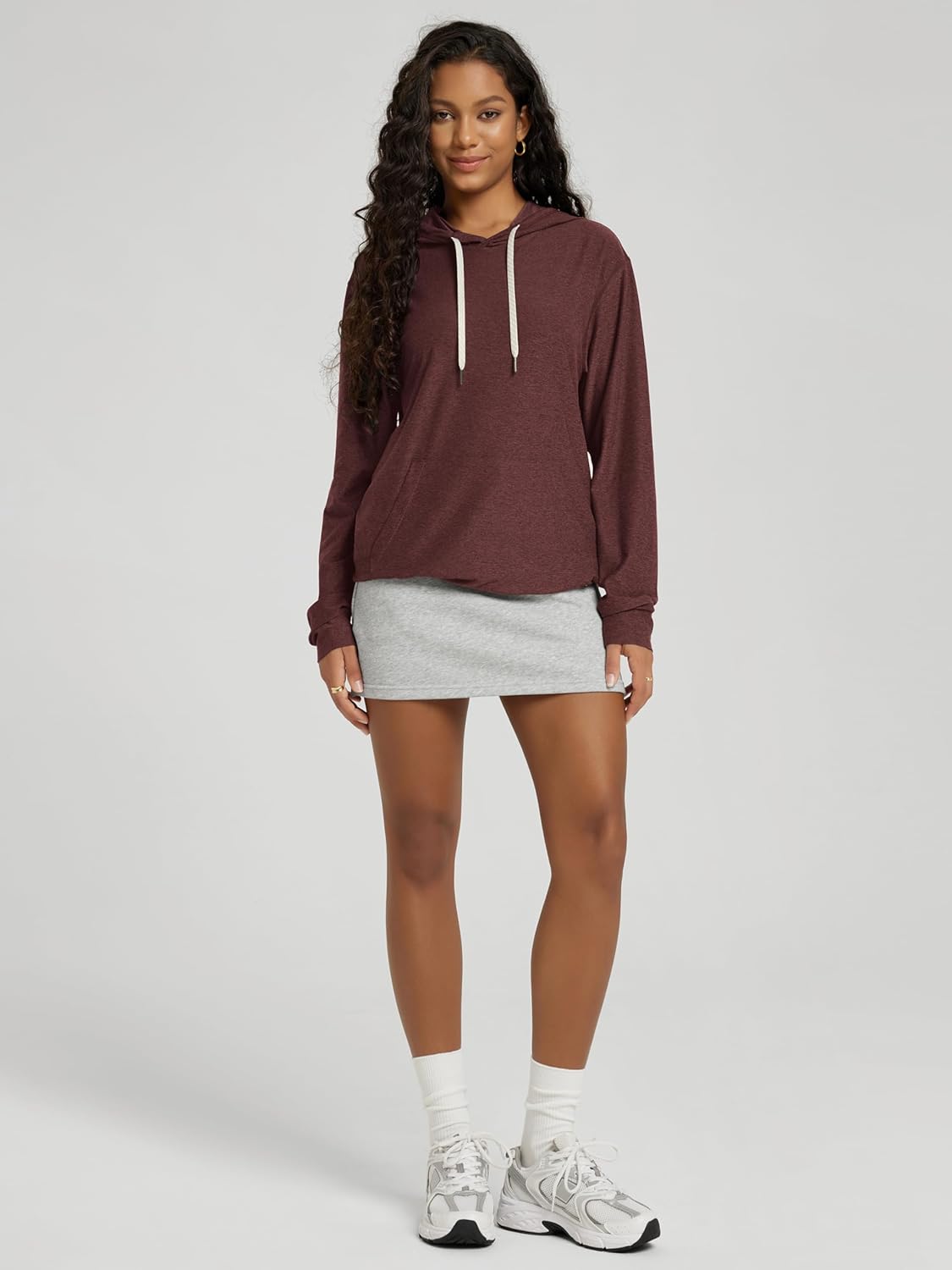 ODODOS Women's Oversized Hoodie - Ultra Soft odSTRATUM Tech Pullover UPF 50+ Long Sleeve Tops with Kangaroo Pocket - Image 4