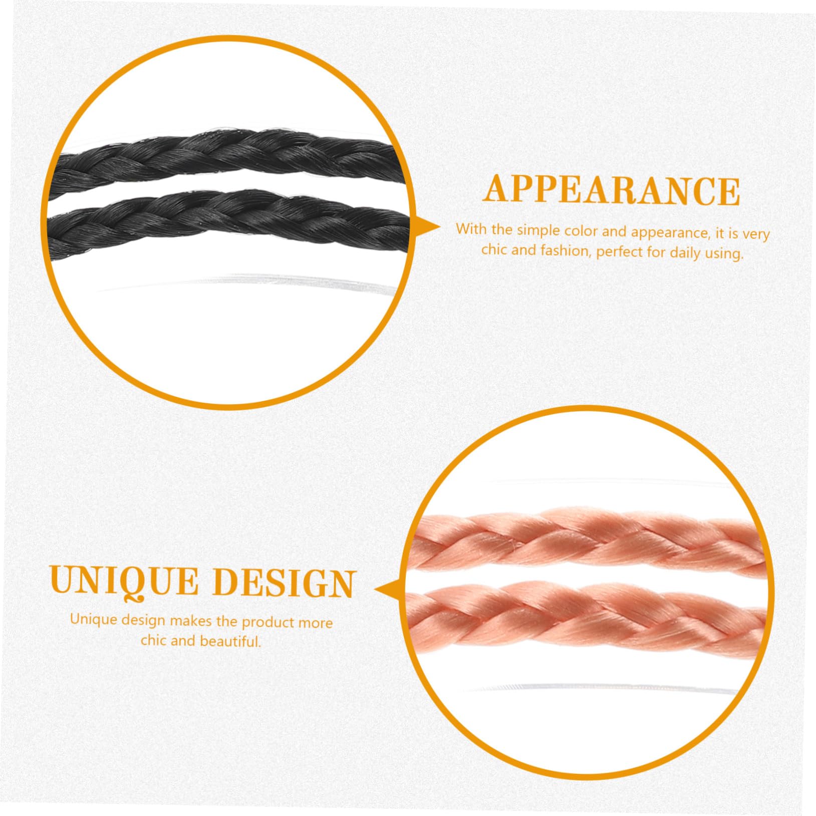 FRCOLOR Piezas Diadema Trenzada Diademas Anudadas Tejida Para Mujer Lazos Para El Cabello Trenzado Cintas Para El Cabello Para Lentejuelas De Maquillaje Lima De
