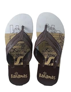 BAHAMAS Men's Slippers For Daily Use (BROWN-BEIGE, UK, UK Footwear Size System, Adult, Men, Numeric, Medium, 9)