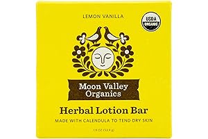 Moon Valley Organics - Massage Bar Lotion in Lemon Vanilla, Calendula and...